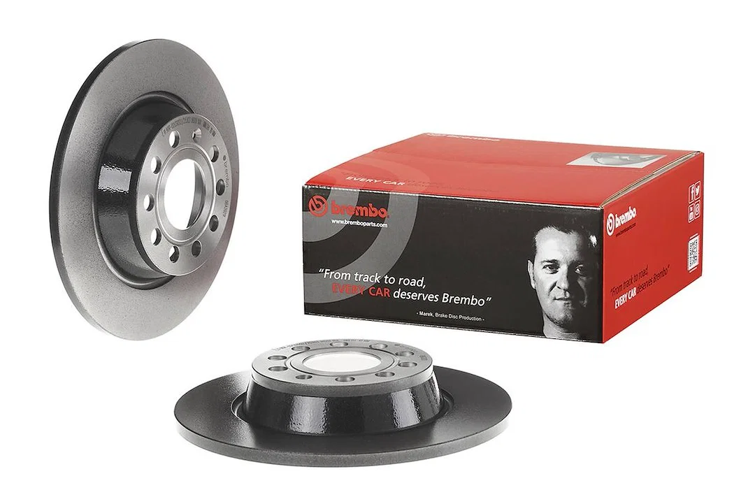 08A20211C02 – BREMBO Brake Rotor, Solid One Piece Design Wheel Bolt Pattern 5 x 112 Millimeter 282 Millimeter Diamete...